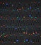 1000 Multicolour Cluster LED String lights Green cable