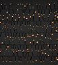 1000 Warm white Cluster LED String lights Green cable