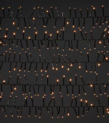 1000 Warm white Cluster LED With timer function Cluster string light with 25m Green cable