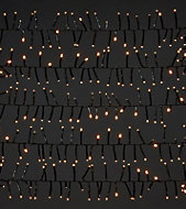1000 Warm white LED Cluster String lights Green cable