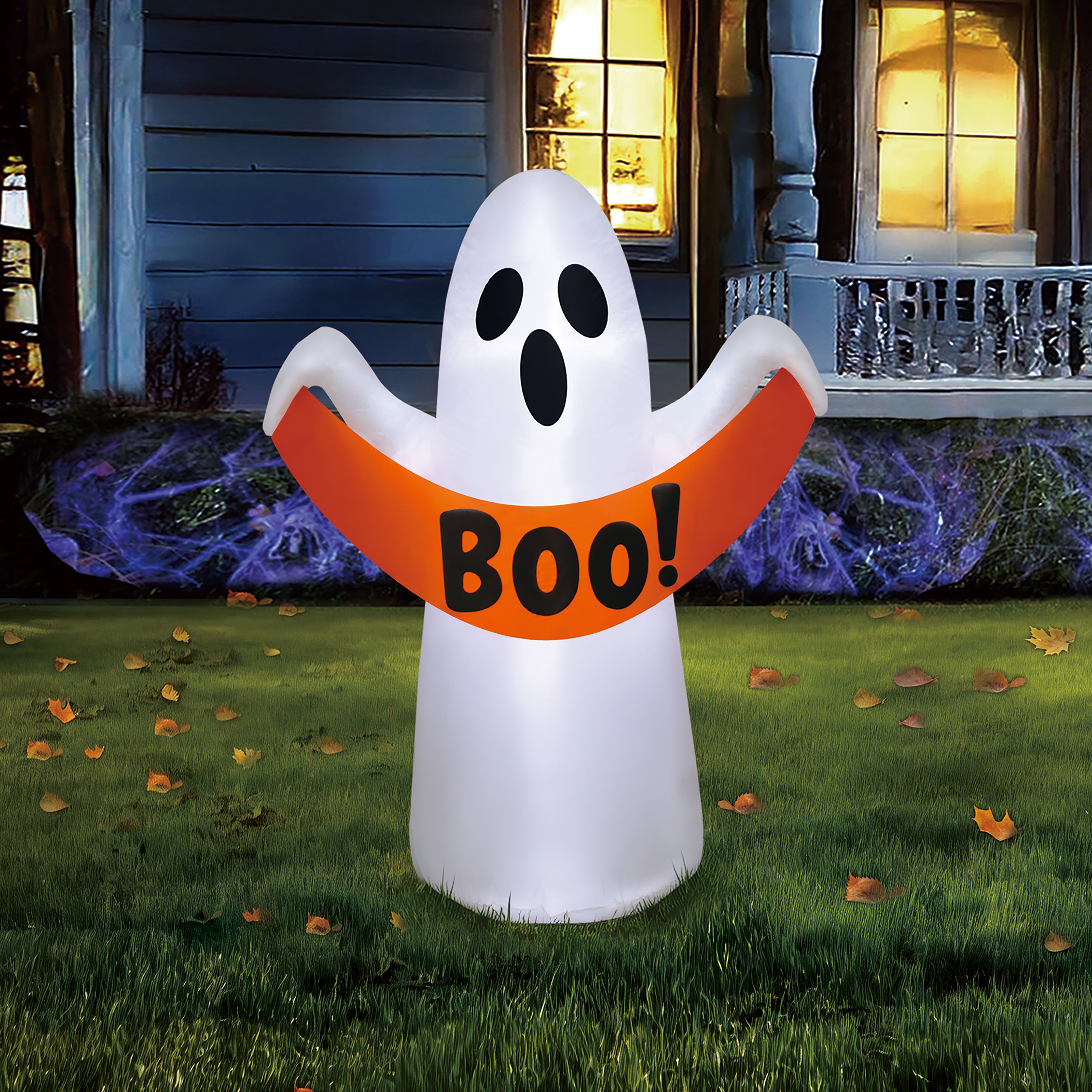 1070mm Ghost Inflatable with White LED - Mains-powered