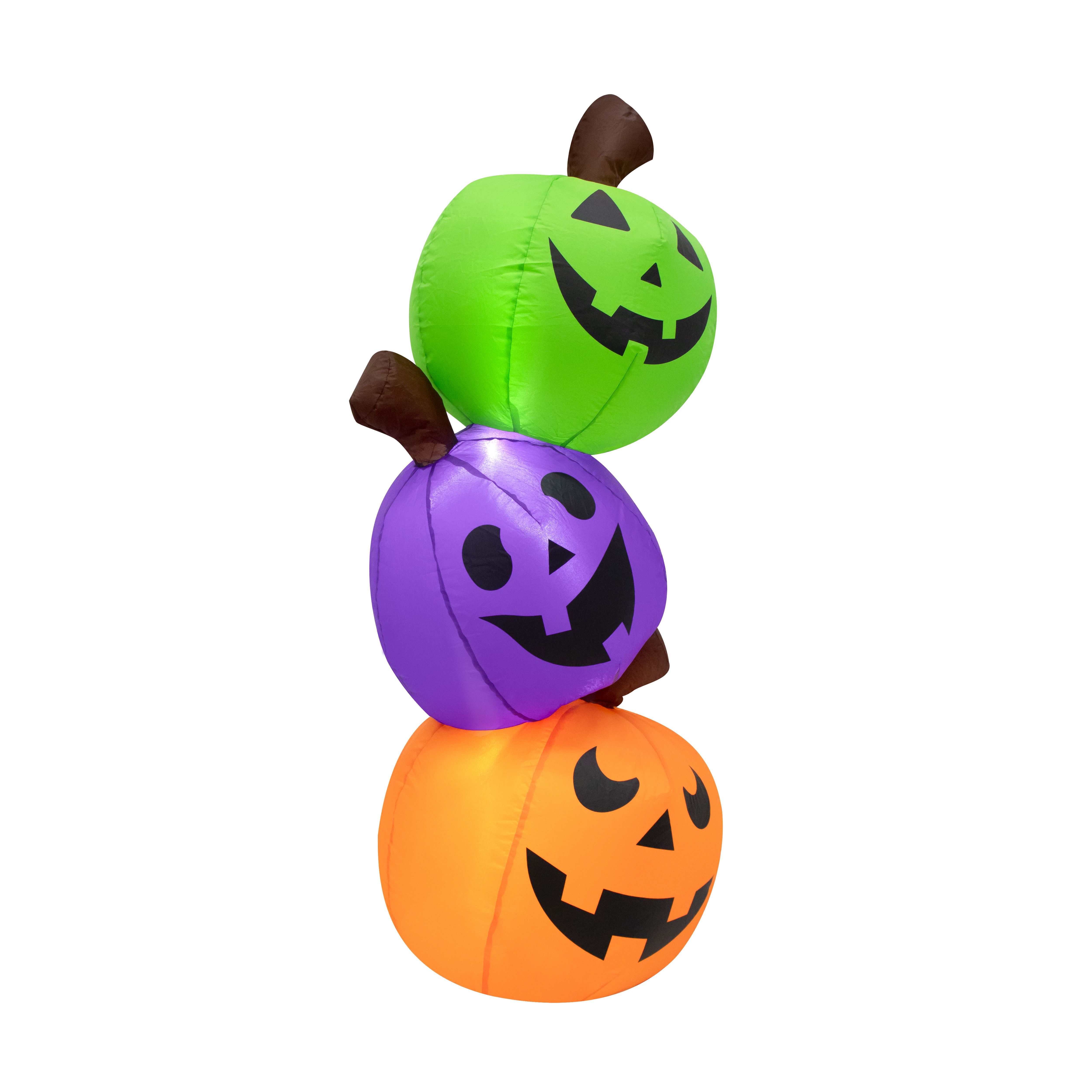1070mm Pumpkin Inflatable with White LED - Mains-powered