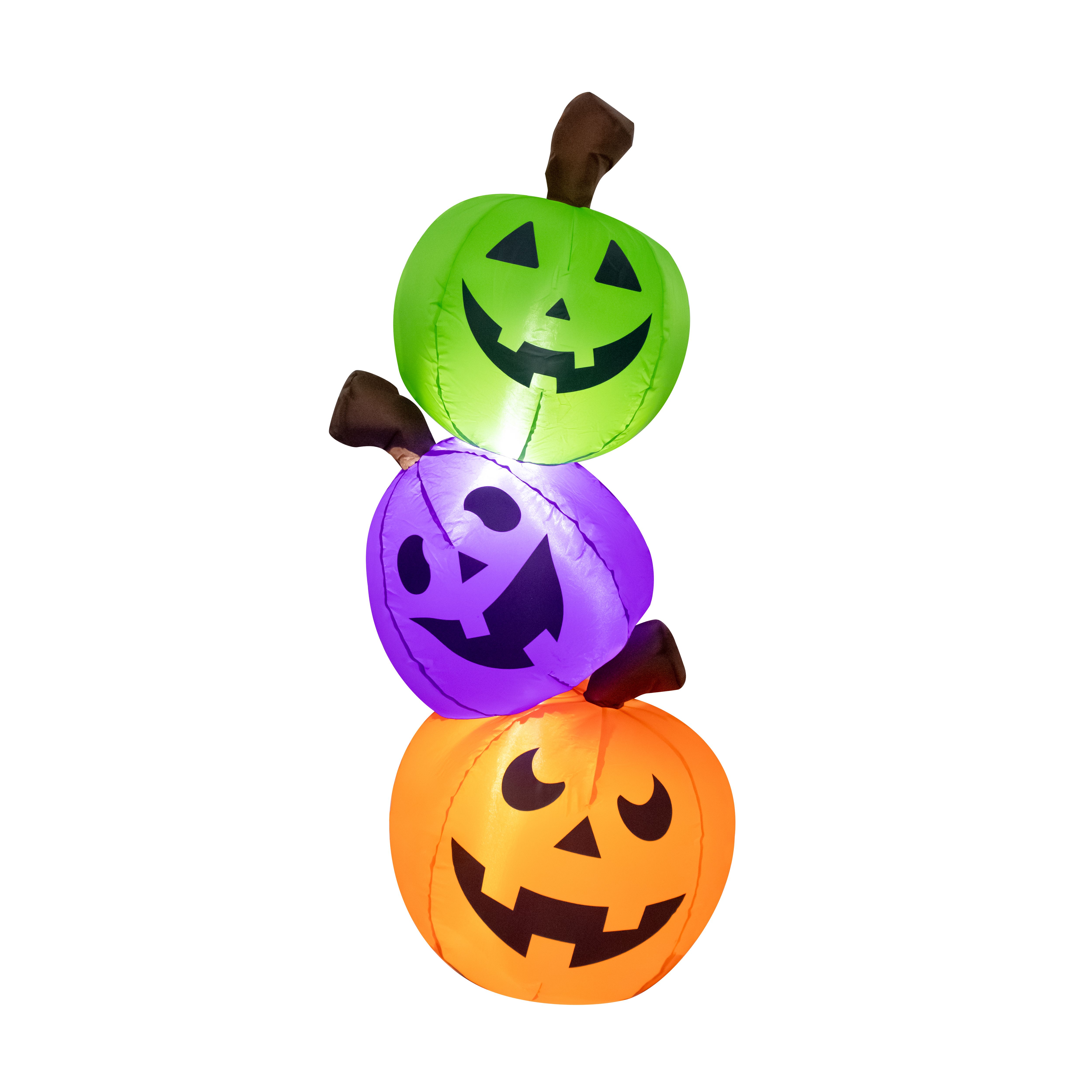 1070mm Pumpkin Inflatable with White LED - Mains-powered