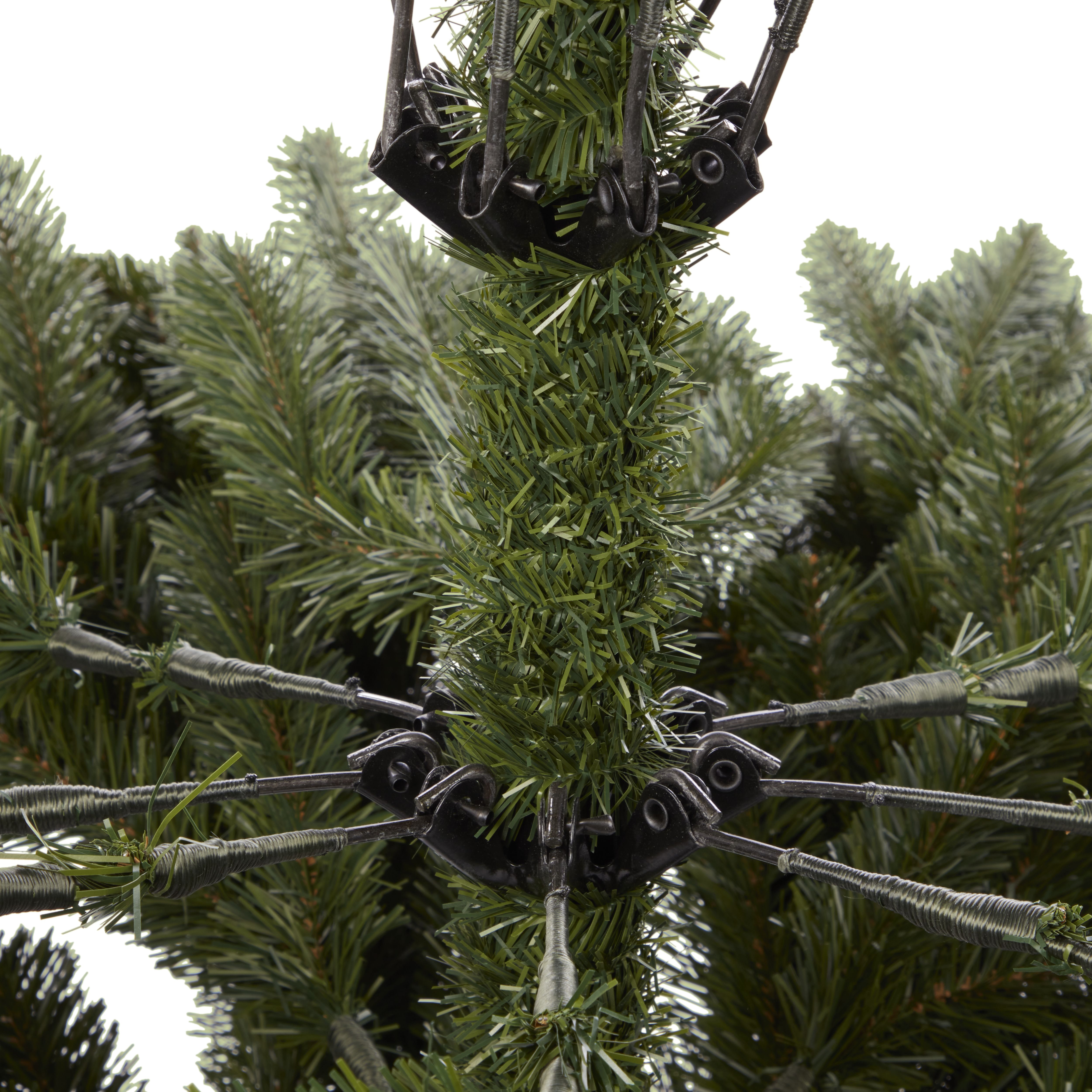10ft Eiger Green Natural effect Hinged Full Artificial christmas tree - 3