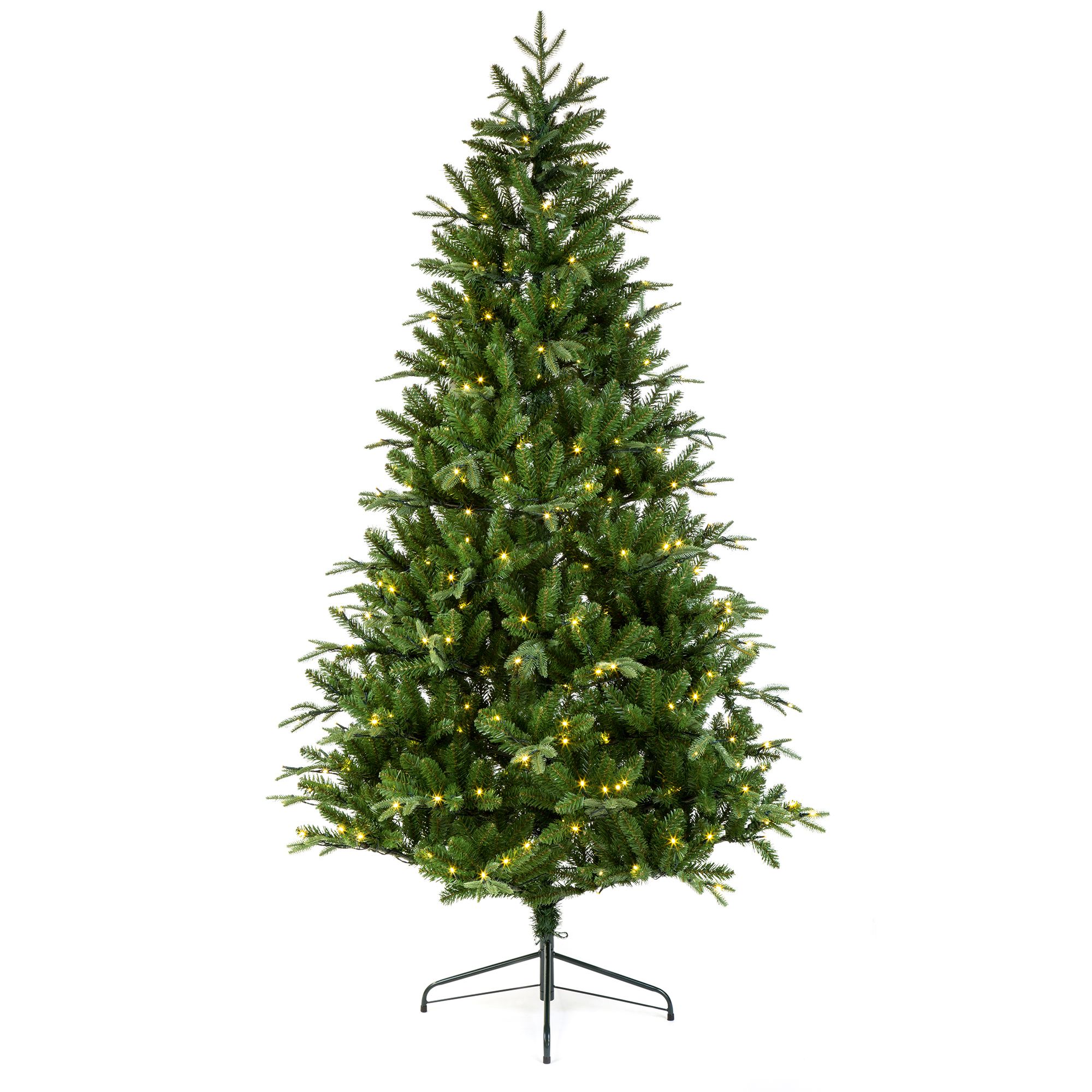 10ft Full Ashley pine Green Prelit Artificial Christmas tree DIY at B&Q