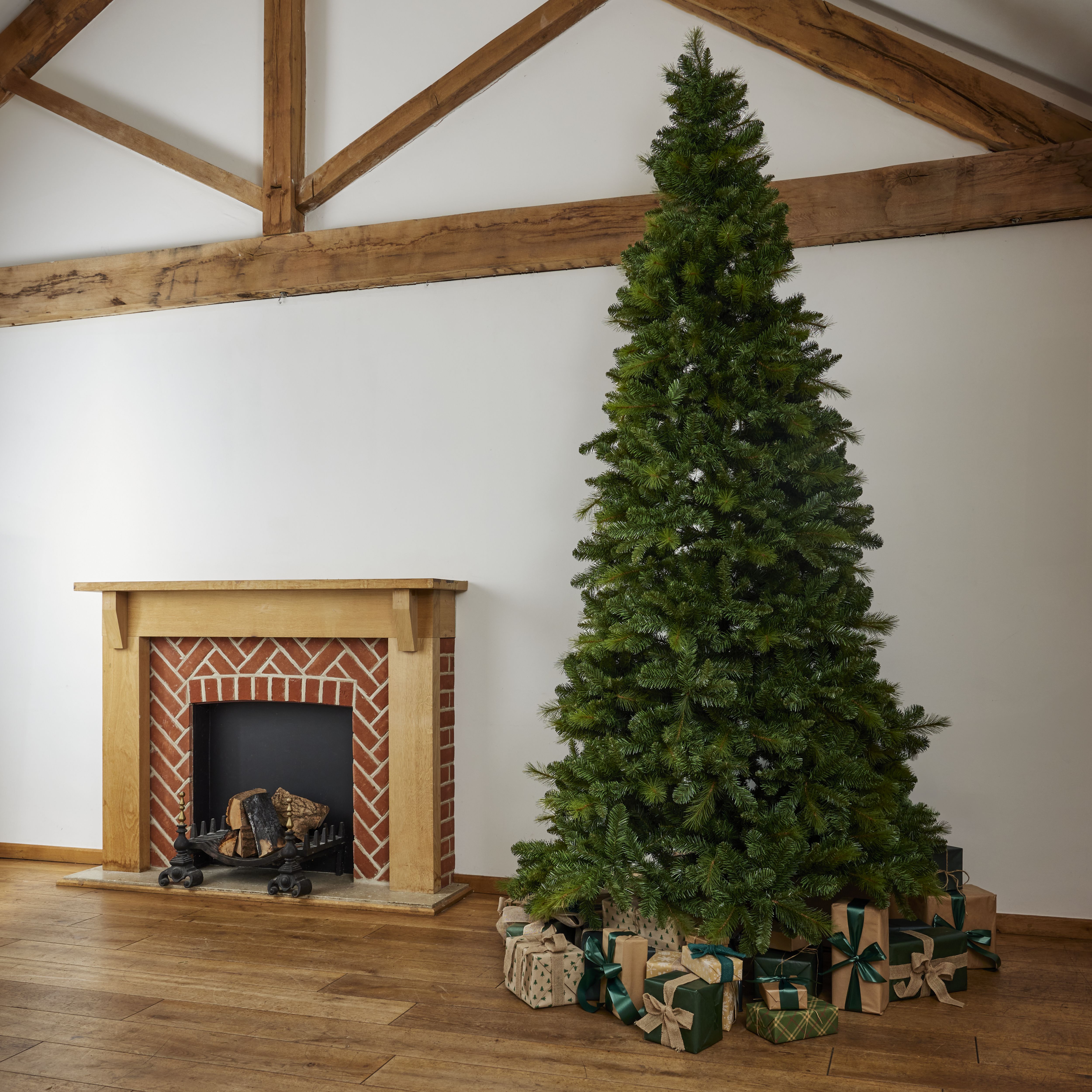 OMAN10　Real tree green ver 10ft Prancer Natural effect Hinged Full Artificial Christmas tree