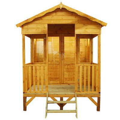 10X8 BEACH HUT ON PLATFORM HD