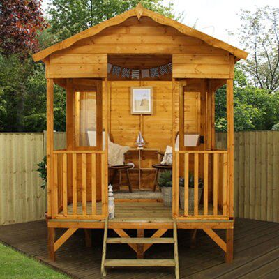 10X8 BEACH HUT ON PLATFORM HD