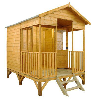 10X8 BEACH HUT ON PLATFORM HD