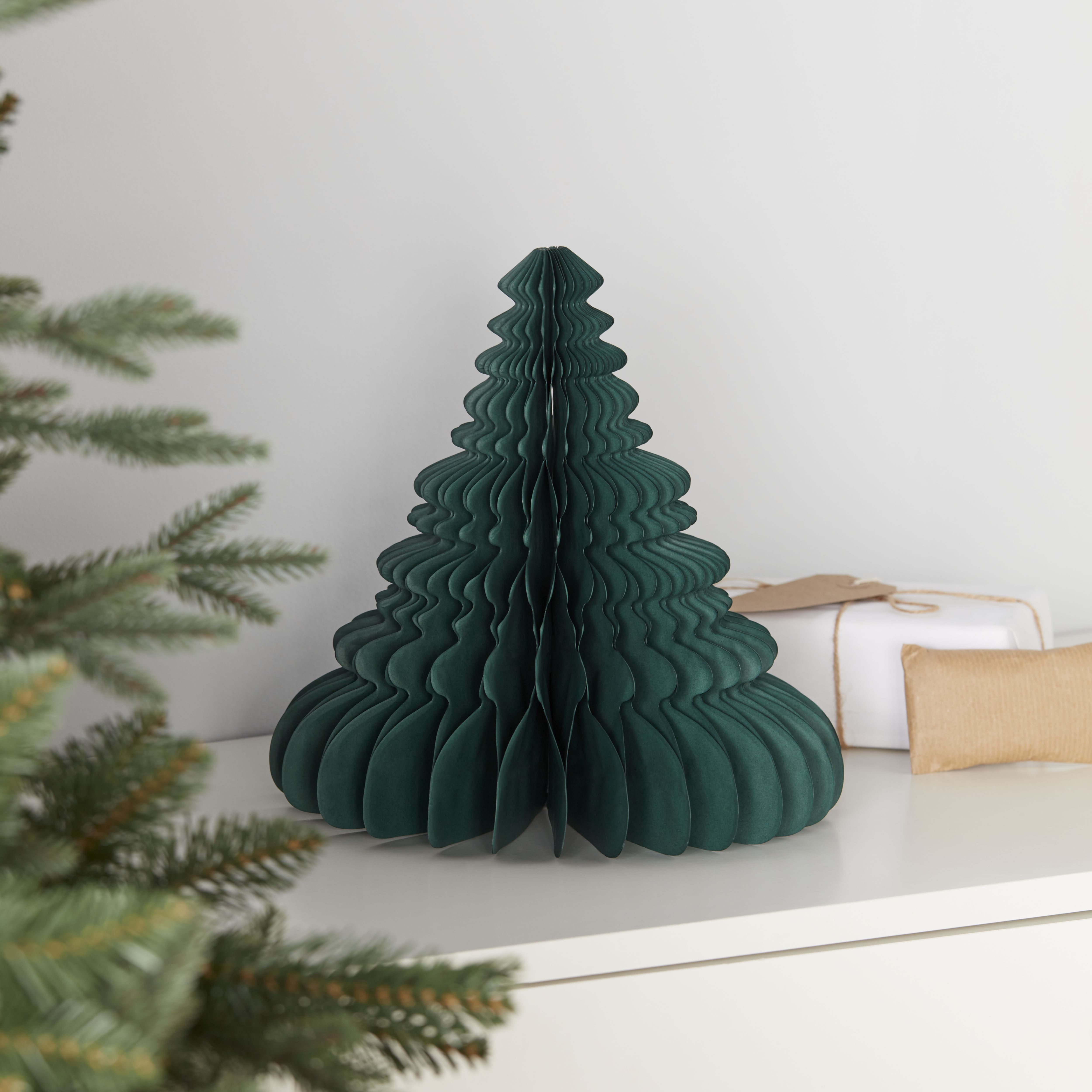 110mm Green Paper Indoor Paper tree Table top tree