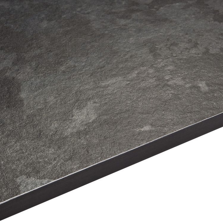 12.5mm Exilis Lave black Granite effect Square edge Laminate Worktop (L