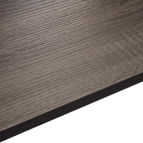 12.5mm Exilis Topia Wood effect Square edge Laminate Worktop (L)2.4m (D)425mm
