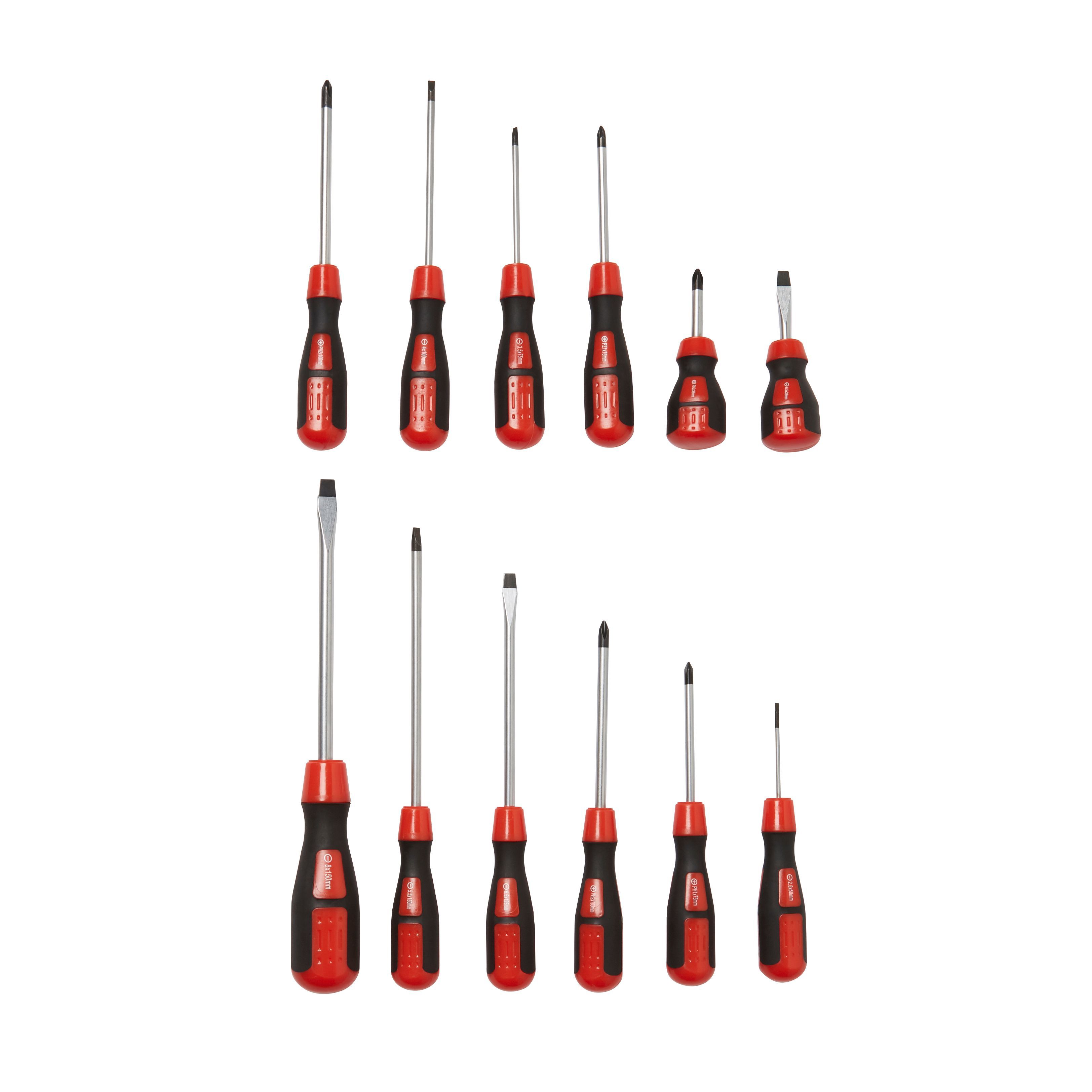 12 Piece Standard Mixed Screwdriver Set | DIY At B&Q