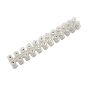 12 way 15A Plastic Earth terminal block