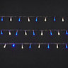 120 Blue/Ice white (Dual colour) LED String lights Clear cable