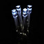 120 Ice white LED String lights Clear cable