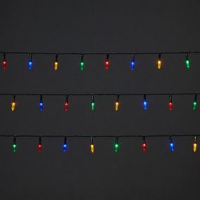 120 Multicolour LED Fairy String lights Green cable