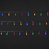 120 Multicolour LED String lights Clear cable