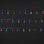 120 Multicolour LED String lights Clear cable