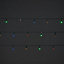 120 Multicolour LED String lights Green cable