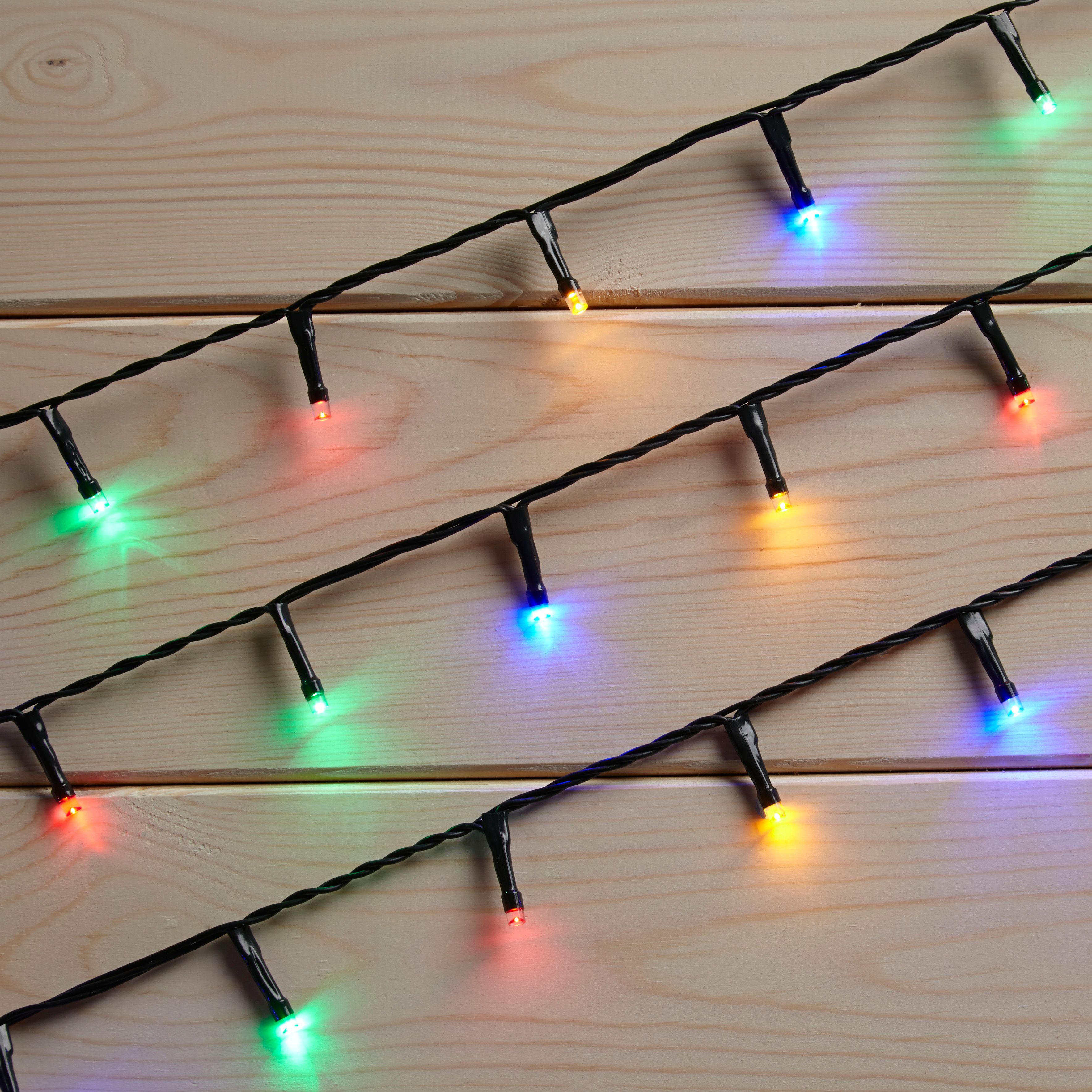 120 Multicolour LED String Lights | DIY At B&Q