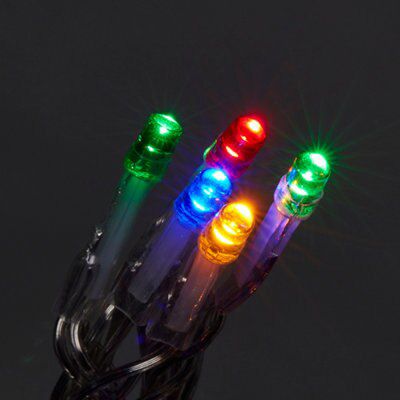 120 Multicolour LED With timer String lights Clear cable - 3
