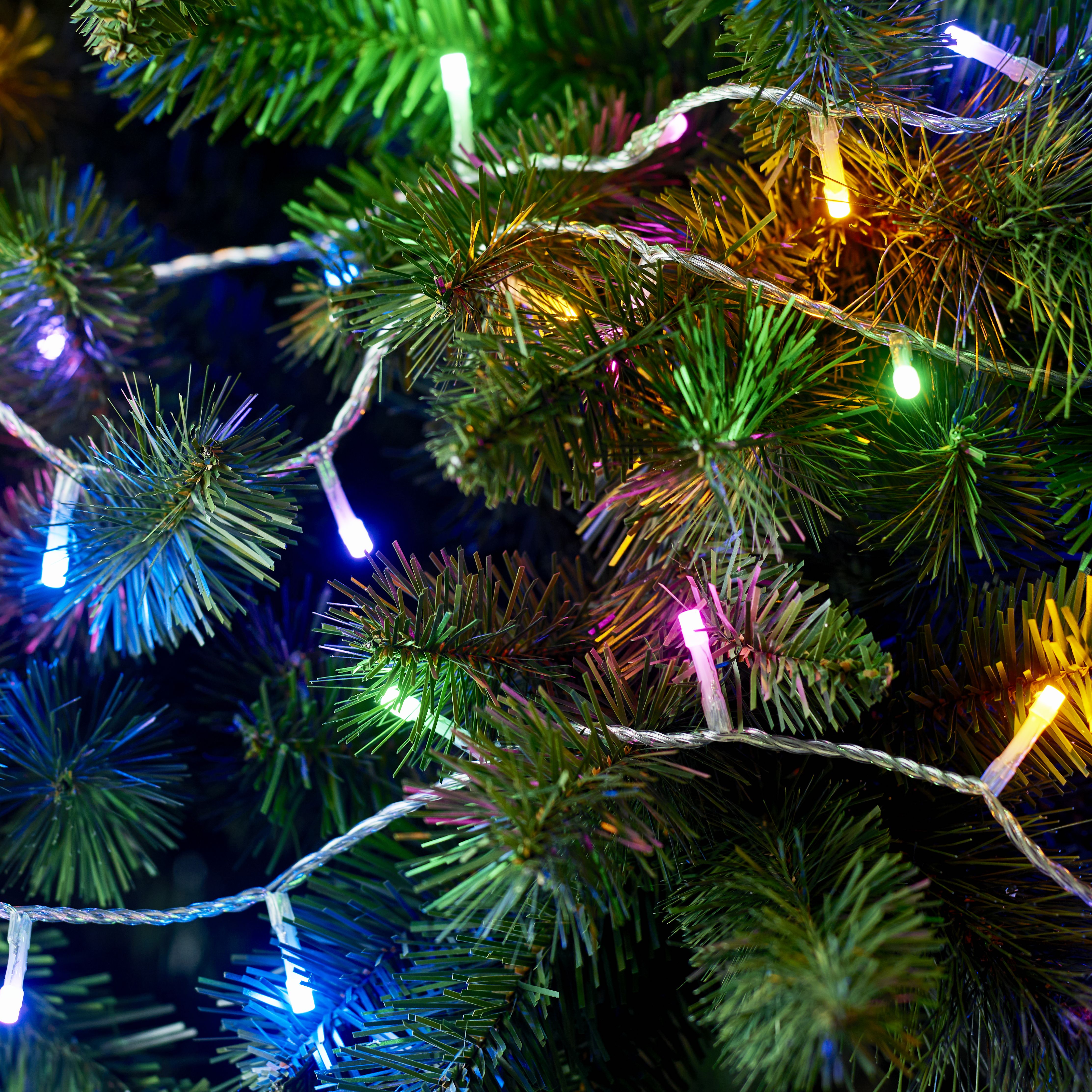 120 Rainbow LED With timer String lights with 11.14m Clear cable - 8