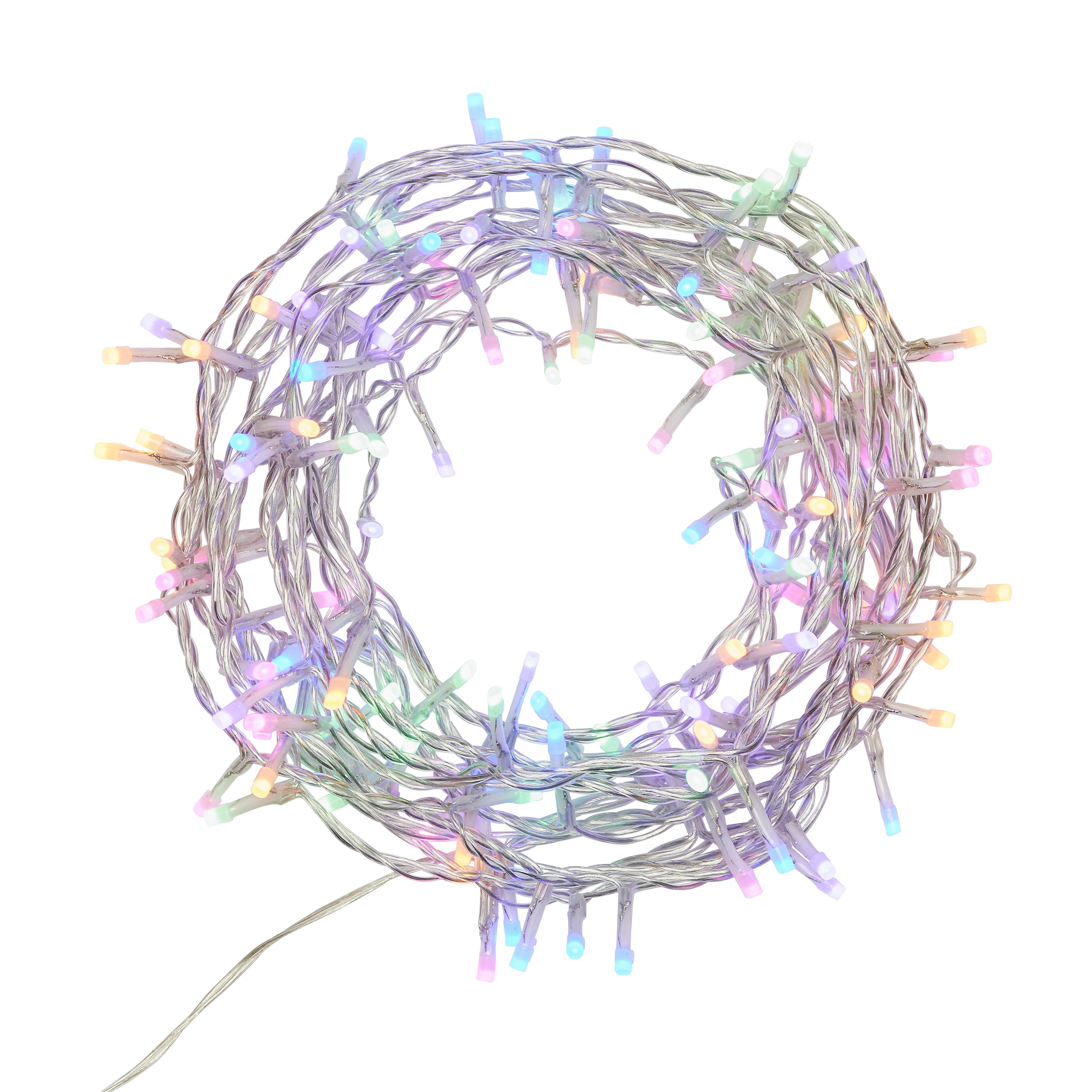 120 Rainbow LED With timer String lights with 11.14m Clear cable - 4