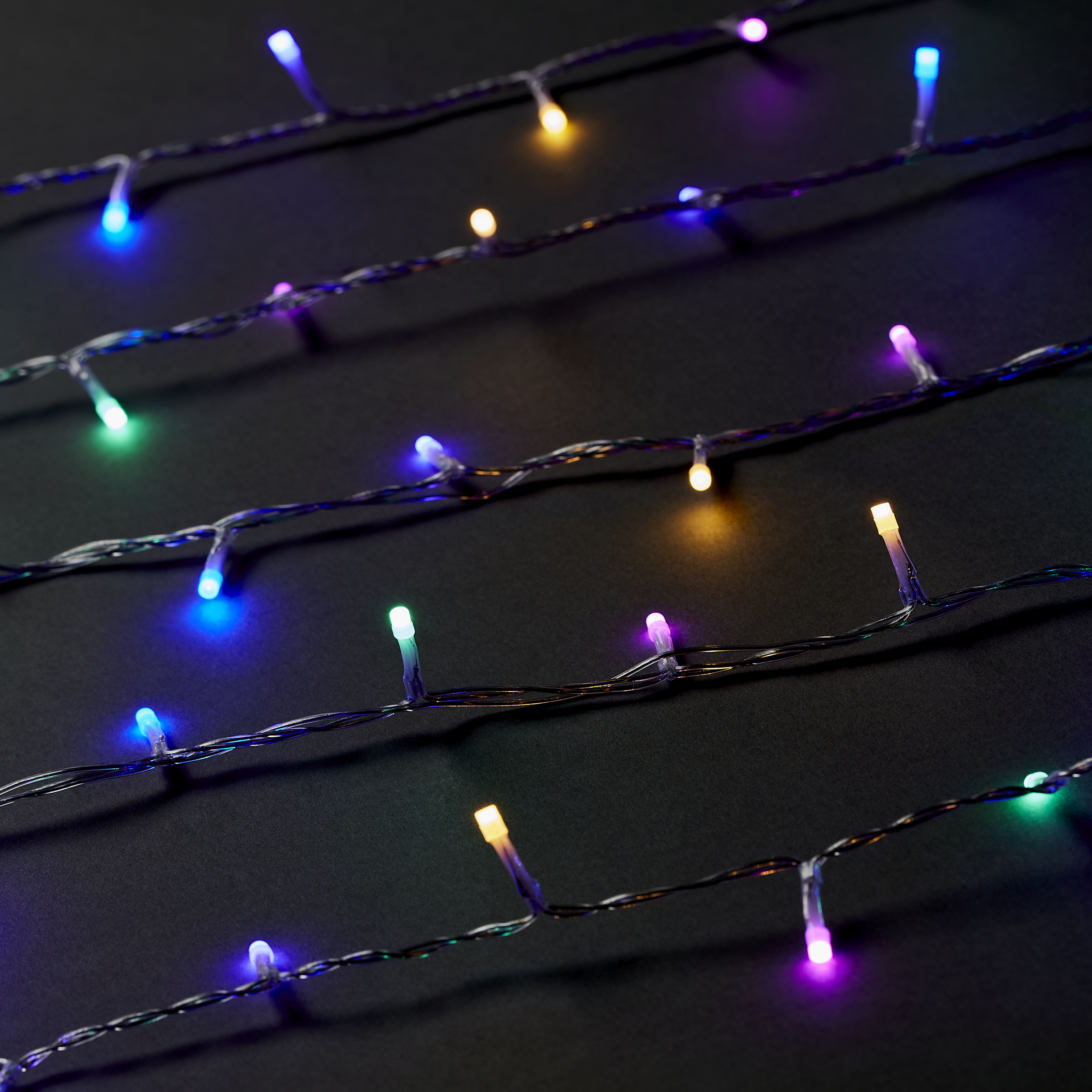 120 Rainbow LED With timer String lights with 11.14m Clear cable - 6
