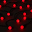 120 Red Berry LED String lights with 4m Green cable