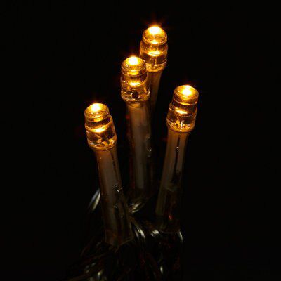 120 Warm white LED String lights Clear cable - 3