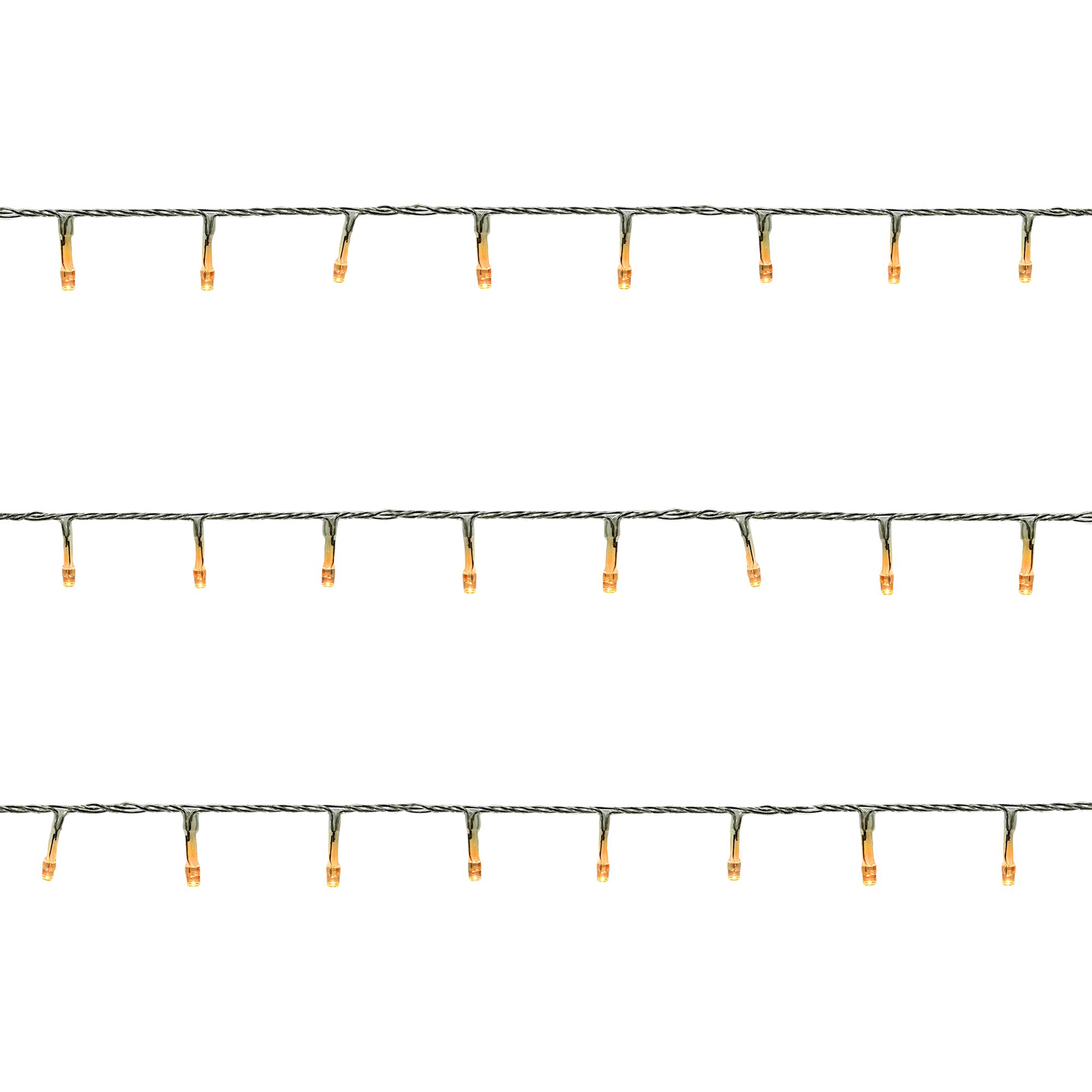 120 Warm white LED String lights With timer function Clear cable