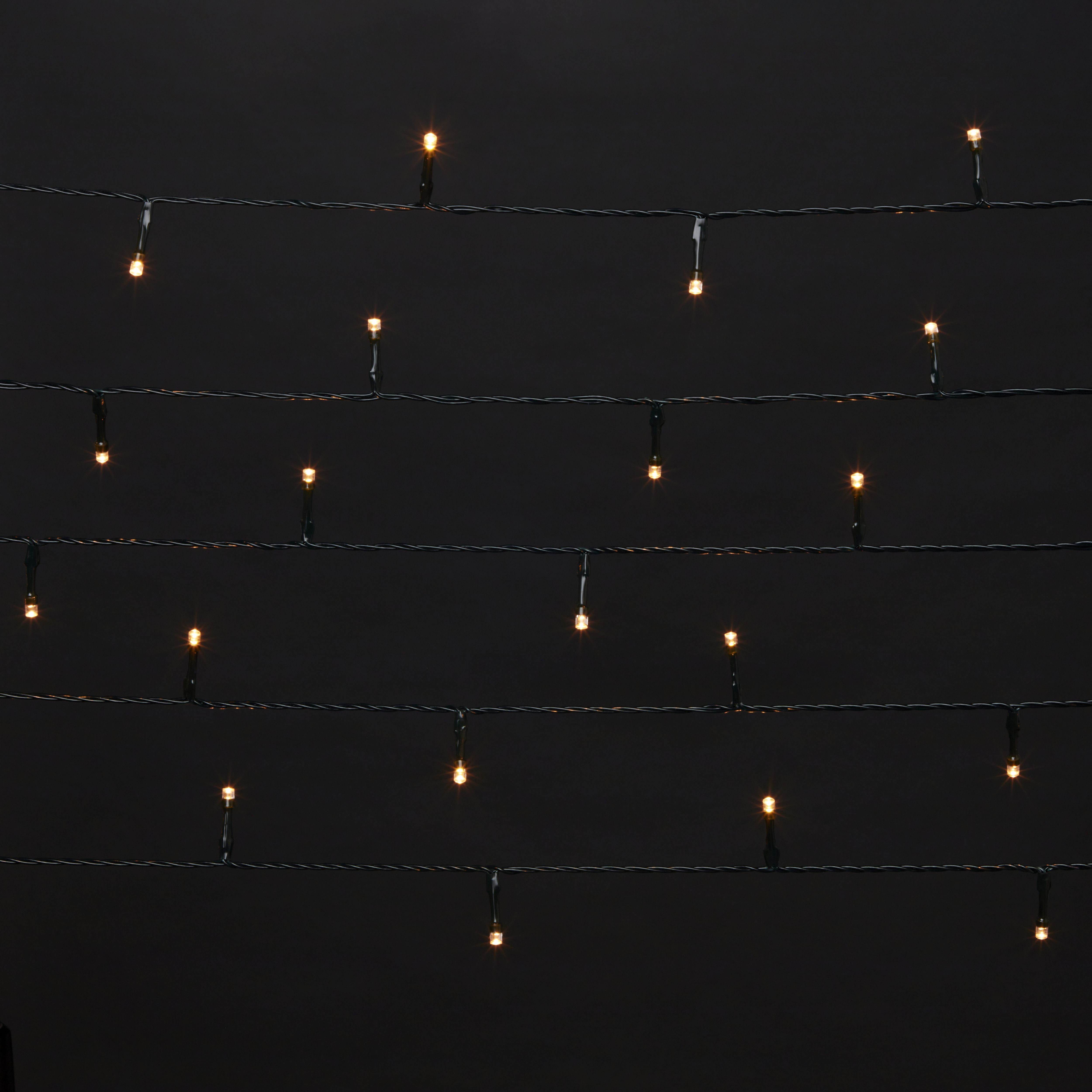 120 Warm white LED With timer function String lights with 12.2m Green cable