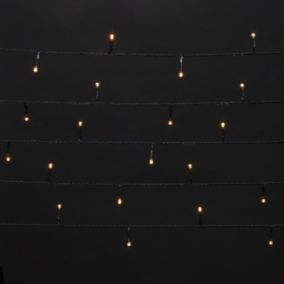 120 Warm white LED With timer function String lights with 12.2m Green cable