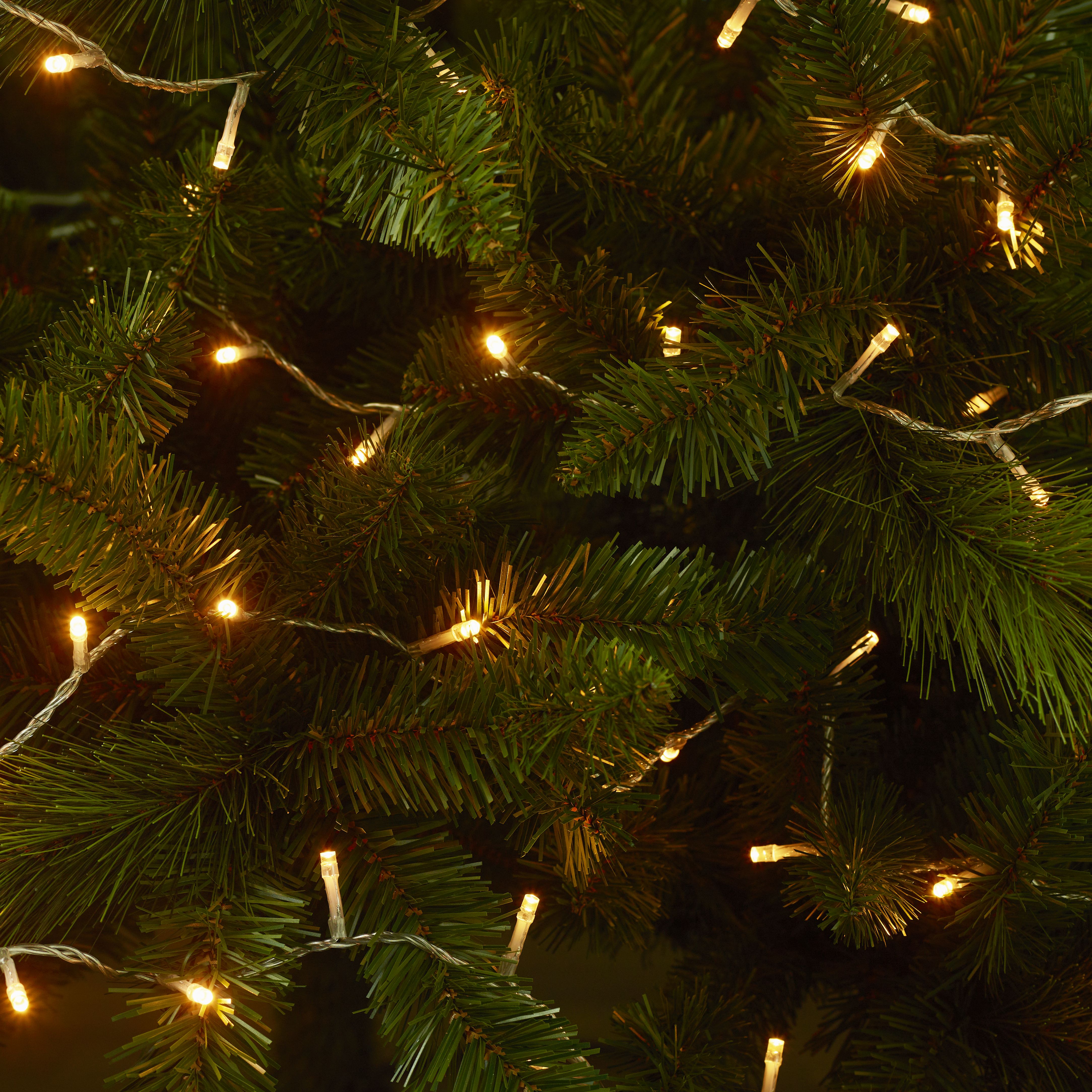 120 Warm white LED With timer String lights Clear cable - 5