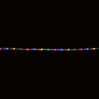 1200 Multicolour LED Rope Light Clear cable