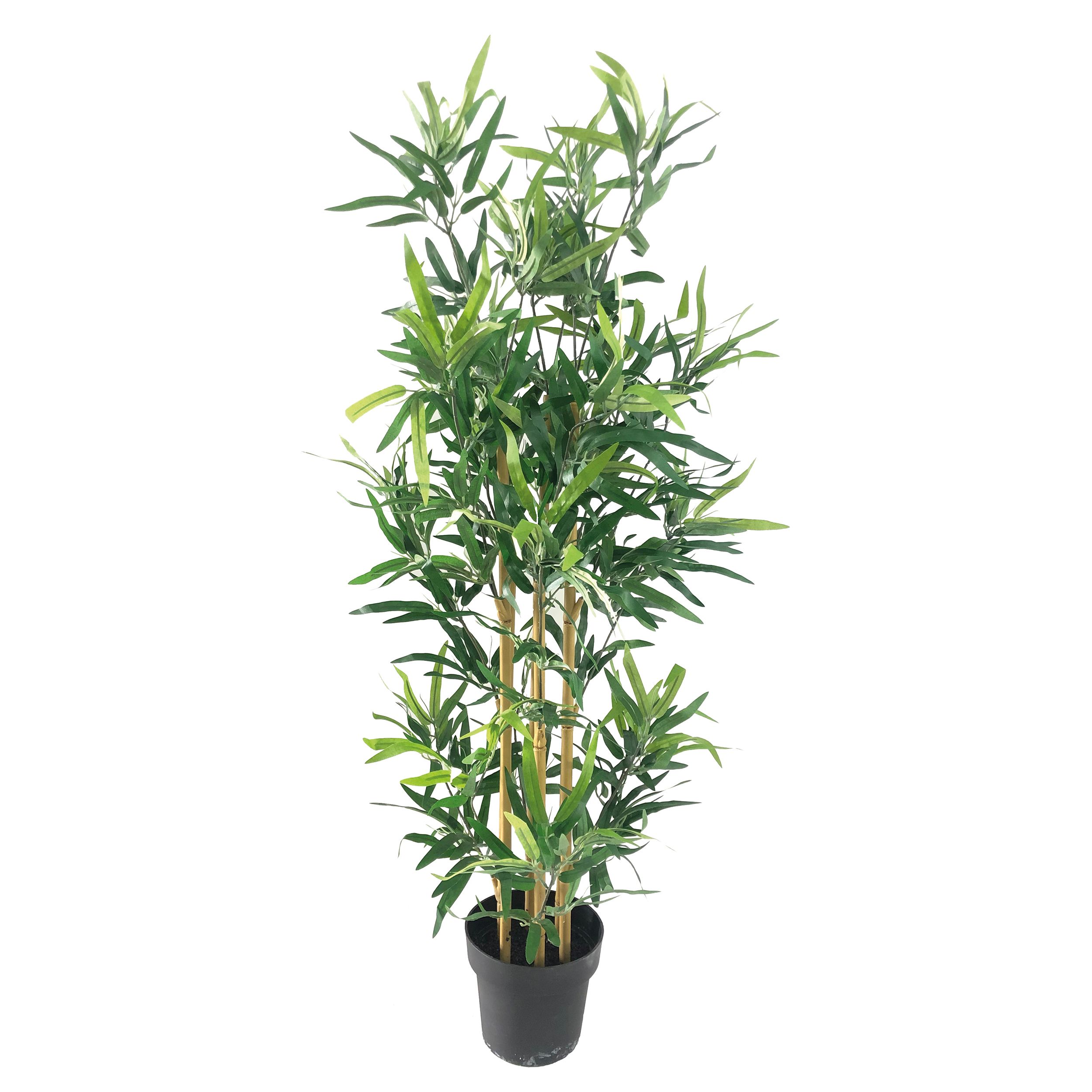 120cm Bamboo Artificial plant in Black Pot