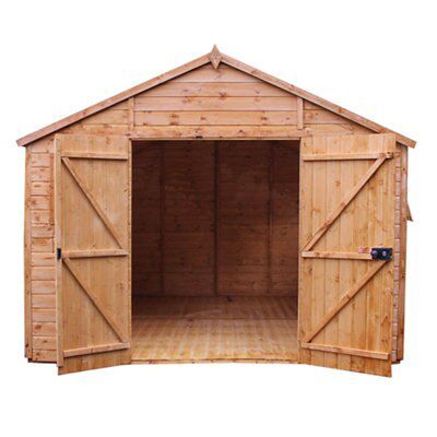 12X10 PREM SHIPLAP WORKSHOP &INS