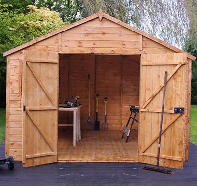 12X10 PREM SHIPLAP WORKSHOP &INS