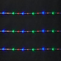 144 Multicolour LED Rope Light Black cable
