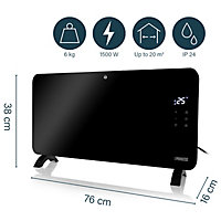 1500W Black Smart Panel heater