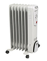 1500W White Oil-filled radiator