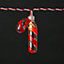 16 Warm white Christmas Candy cane LED Rope Light Red & white cable