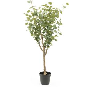 160cm Eucalyptus Tree Artificial plant in Black Australian Pot