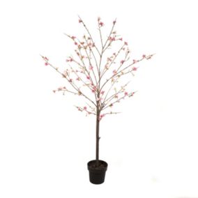 168cm Peach Blossom tree Artificial plant in Black Pot