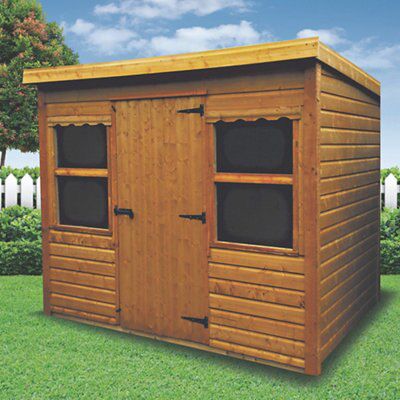 16MM T&G LEAN TO SHED 8X10FT& ASSEMBLEY