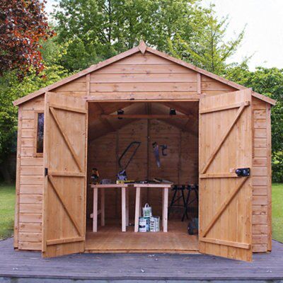 16X10 PREM SHIPLAP WORKSHOP &INS