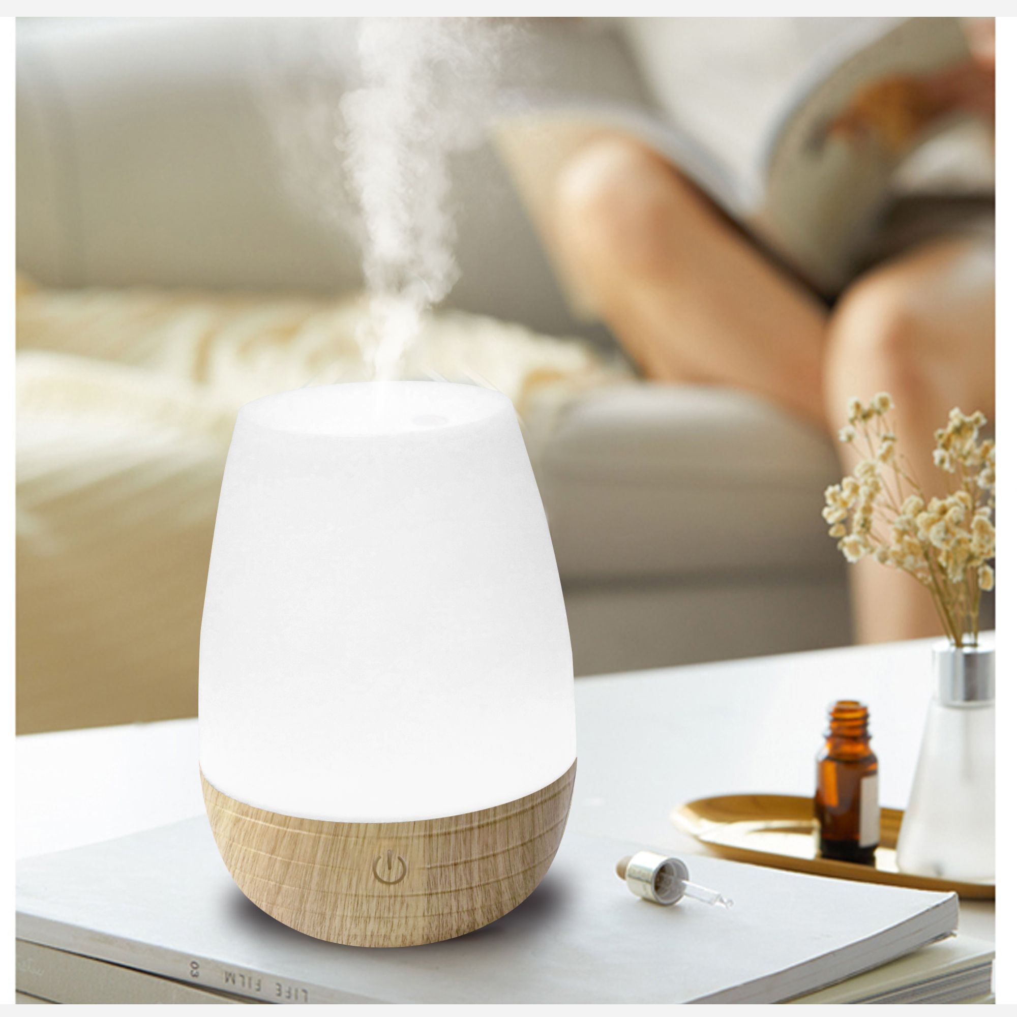 180ml Aroma Diffuser Wooden Base Diffuser - 5