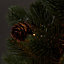 1ft Full Warm white LED Pinecone Pre-lit Table top tree