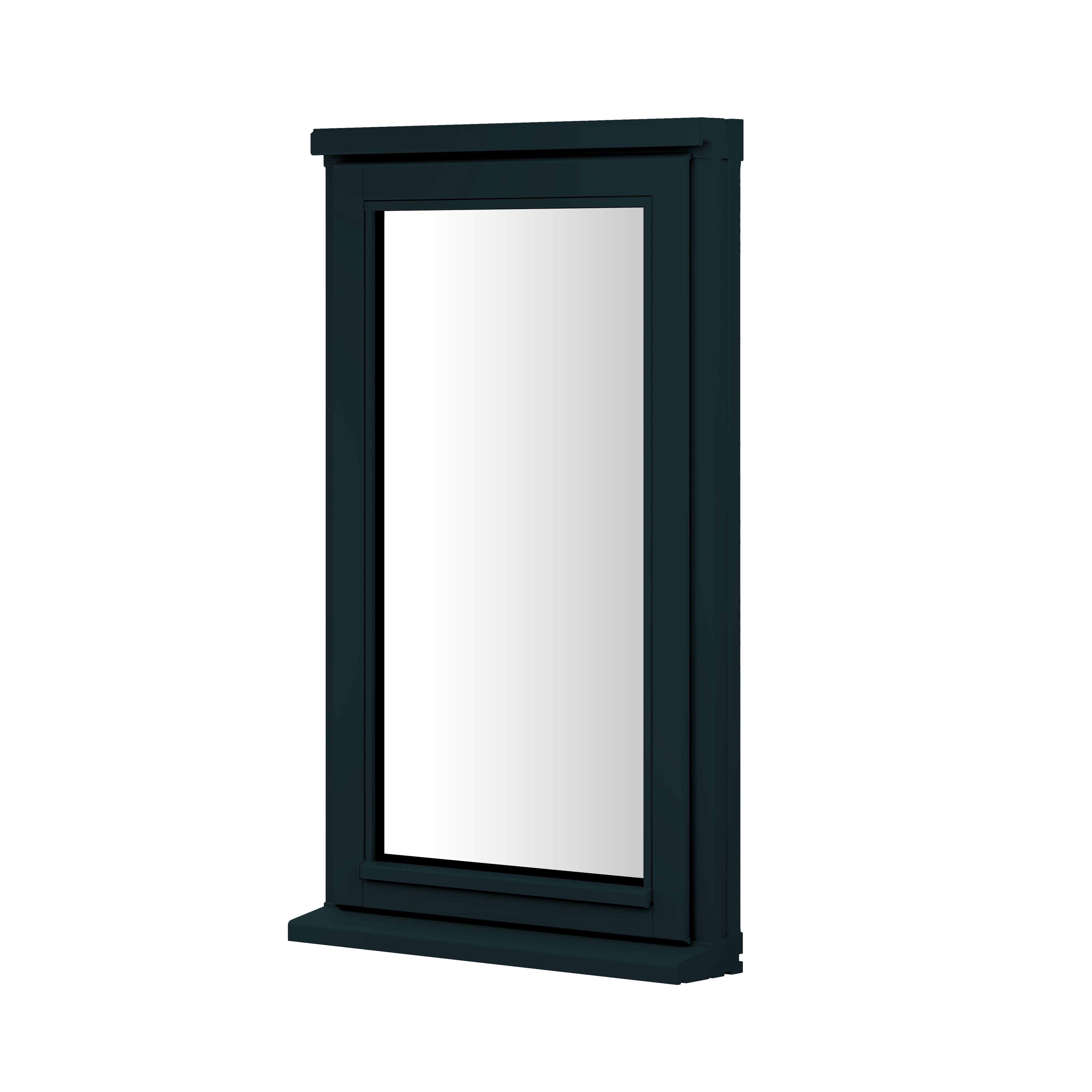 1P Clear Glazed Anthracite grey Timber Left-handed Window, (H)1045mm (W)625mm